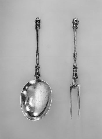 Spoon and fork, anonymous, 1671 Canvas Print