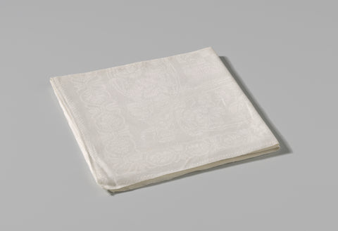 Towel of linen damask, c. 1400 - c. 1950 Canvas Print