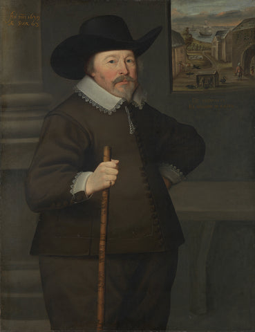 Portrait of a man, anonymous, 1639 Canvas Print