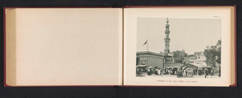 View of a replica of a Cairo street with a minaret at the World's Columbian Exposition in Chicago in 1893, Charles Dudley Arnold, 1893 Canvas Print