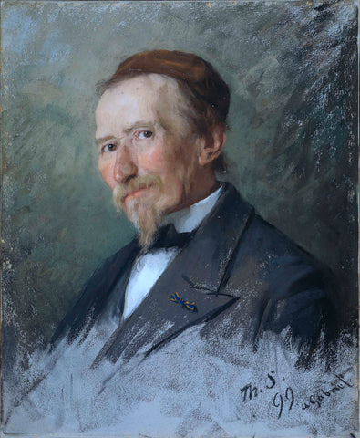 Paul Joseph Constantin Gabriël (1828-1903). Schilder, Thérèse Schwartze, 1899 Canvas Print