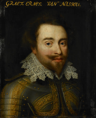 Portrait of Johan Ernst I, Count of Nassau-Siegen, Jan Antonisz van Ravesteyn (workshop of), c. 1609 - c. 1633 Canvas Print