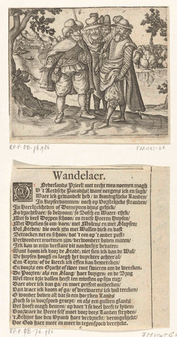 Walkers, anonymous, 1620 - 1629 Canvas Print