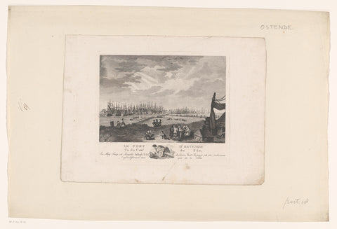 View of the port of Ostend, anonymous, in or after 1781 Canvas Print