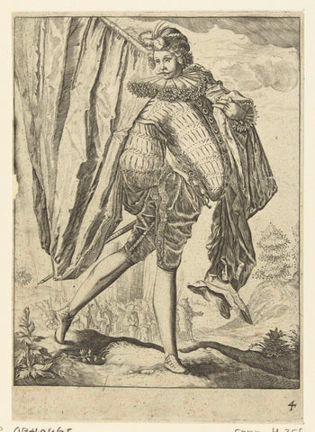 Vaandrig, anonymous, after 1587 Canvas Print