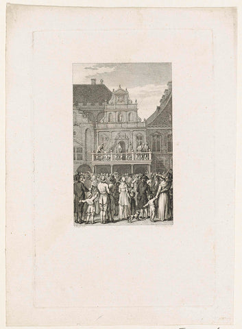 Verbranding van een pamflet te Haarlem, 1790, Reinier Vinkeles (I), 1799 Canvas Print