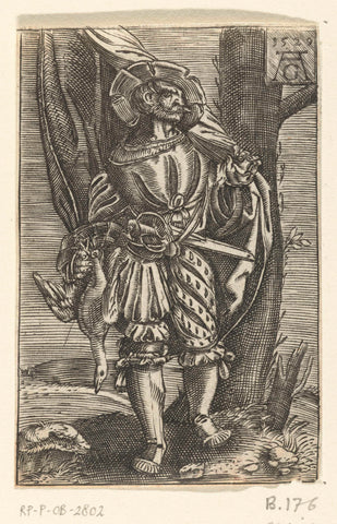 Standard bearer, anonymous, 1529 - 1610 Canvas Print