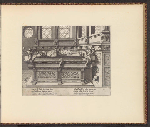 Funerary monument for a priest, Johannes or Lucas van Doetechum, 1563 Canvas Print