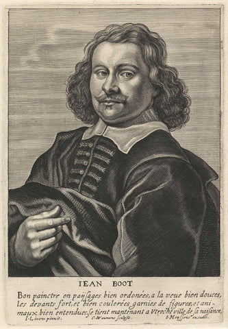 Portrait of the painter Jan Both, Coenraet Waumans, 1649 Canvas Print