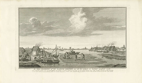 Salt extraction in Zeeland, ca. 1600, Jan Caspar Philips, in or after 1770 Canvas Print