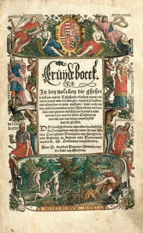 Dodoens Cruijdeboeck with representations of plants, Arnaud Nicolaï, 1567 Canvas Print