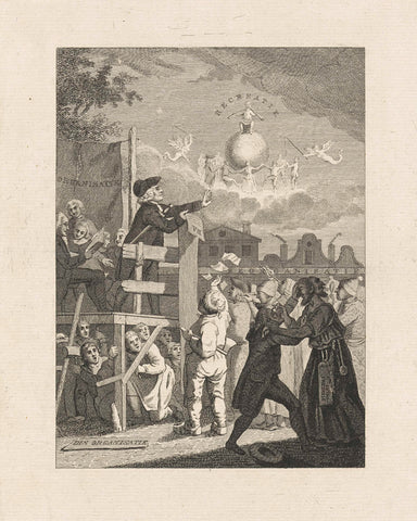 Organization and disorganization, 1798, anonymous, 1798 Canvas Print