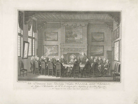 Willem V takes over as administrator of the VOC, 1768, Simon Fokke, 1769 - 1773 Canvas Print