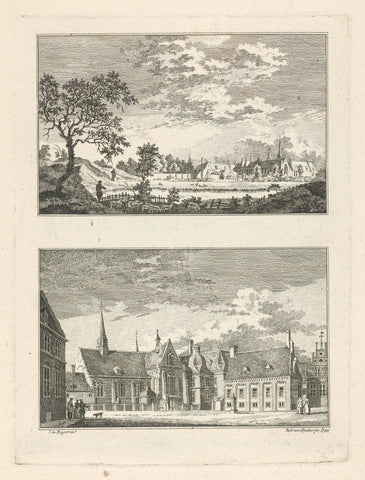 Monastery Nieuwklooster, 1744, Paulus van Liender, 1758 Canvas Print