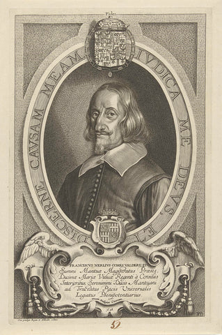 Portrait of Franziscus Nerlius, Cornelis Galle (II), 1648 Canvas Print