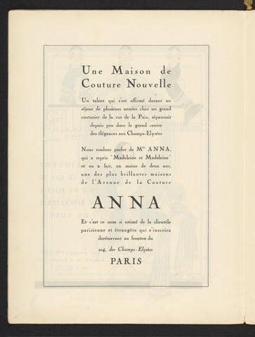 Art - Goût - Beauté, Feuillets de l' élégance féminine, February 1926, No. 66, 6th Year, p. 6, anonymous, 1926 Canvas Print