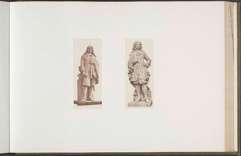 Plaster models for sculptures at the Palais du Louvre: left 