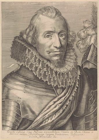 Portrait of Ernst Casimir, Count of Nassau-Dietz, Johannes Eillarts, 1600-1650 Canvas Print