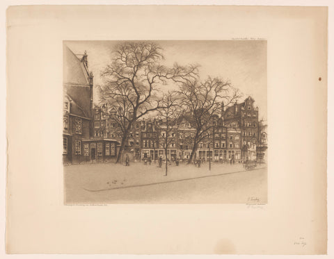 View of the Noordermarkt in Amsterdam, Frans Everbag, 1938 Canvas Print