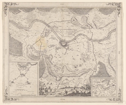 Map of the Siege of Thionville, 1643, François Collignon, 1644 Canvas Print