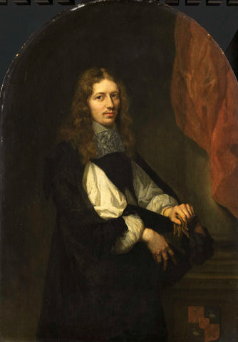 Portrait of Pieter de Graeff (1638-1707), lord of Zuid-Polsbroek, Purmerland, and Ilpendam. Alderman of Amsterdam, Caspar Netscher, 1663 Canvas Print