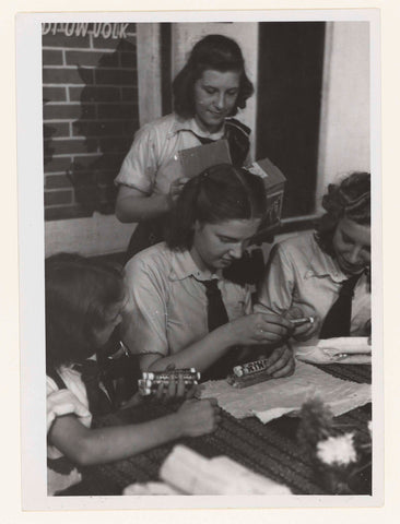 Girls of the Youth Storm, Photo Service NSB, 1942 - 1943 Canvas Print