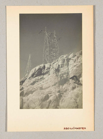 Electricity pylons at an unknown location in the United States, Wouter Cool (attributed to), 1936 Canvas Print