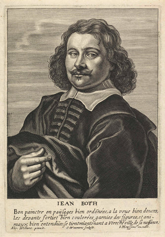 Portret van de schilder Jan Both, Coenraet Waumans, 1662 Canvas Print