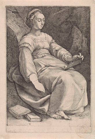 Clio, anonymous, 1592 - 1667 Canvas Print