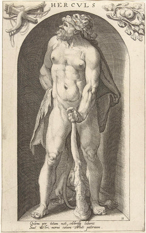 Hercules, Nicolaas Braeu, 1598 Canvas Print