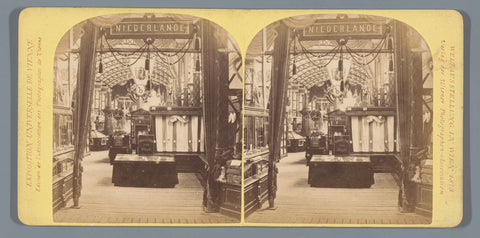 Dutch section at the World's Fair of 1873, anonymous, Wiener Photographen-Association, 1873 Canvas Print