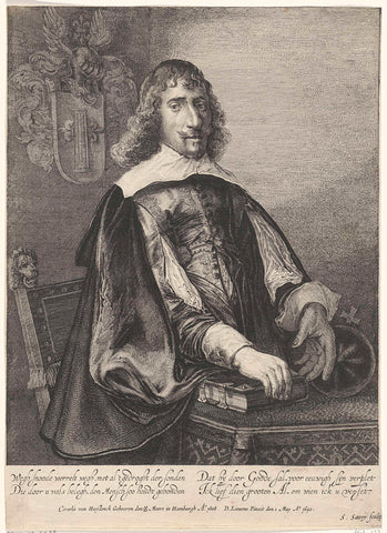 Portrait of Cornelis van Haesdonck, merchant, Salomon Savery, c. 1640 - c. 1649 Canvas Print