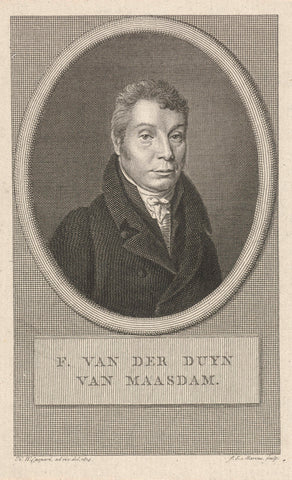 Portrait of Adam François van der Duyn van Maasdam, Jacob Ernst Marcus, 1817 Canvas Print