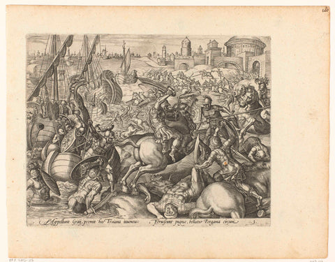 Battle of Pergamon, Pieter Jalhea Furnius, in or before 1571 Canvas Print