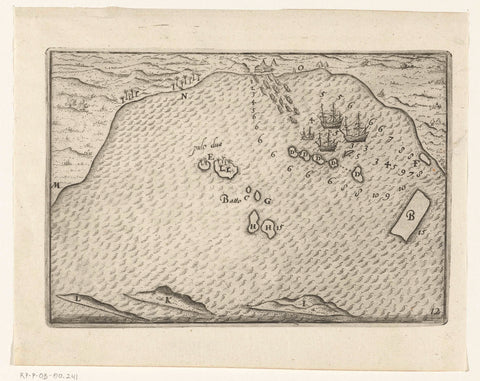 Bay of Bantam, 1596, anonymous, 1646 Canvas Print