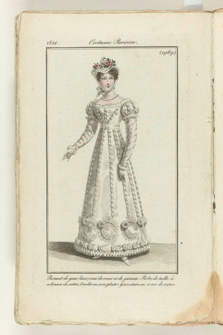 Journal des Dames et des Modes 1821, Costume Parisien (1969), anonymous, 1821 Canvas Print