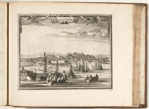 View of Lisbon, 1726, anonymous, 1726 Canvas Print