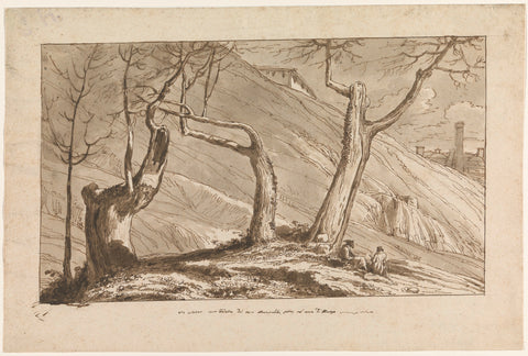 Draughtsmen in the Woods around Marescalchi, near Bologna, Felice Giani, 1810 - 1811 Canvas Print