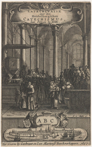 Church interior, Harmen de Mayer, 1657 Canvas Print