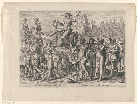 Triumph of wine, anonymous, 1564 - 1600 Canvas Print