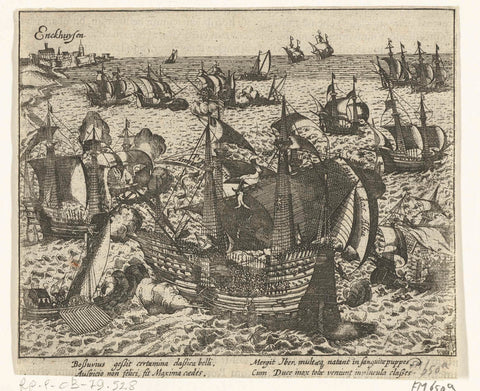 Battle of the Zuiderzee, 1573, anonymous, 1613 - 1615 Canvas Print