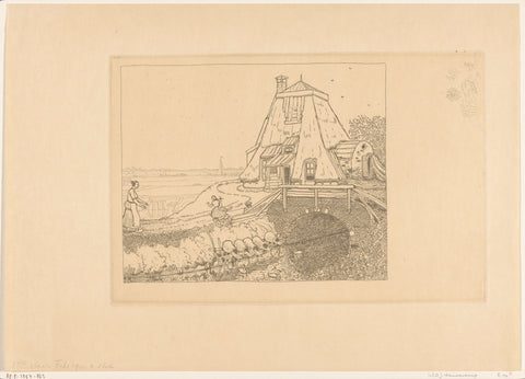 Bottom of a water mill near Gouda, Wijnand Otto Jan Nieuwenkamp, 1911 Canvas Print