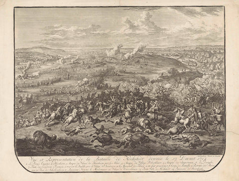 Battle of Höchstädt, 1704, Jan van Huchtenburg, 1729 Canvas Print