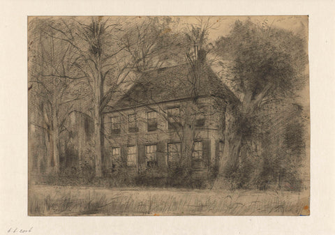 Old house on the Gein, Cornelis Gerardus 't Hooft (1791-1871), 1801 - 1871 Canvas Print