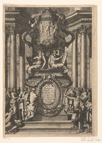 Titelblad: Vases à l'Antique, Jean Lepautre, 1661 Canvas Print