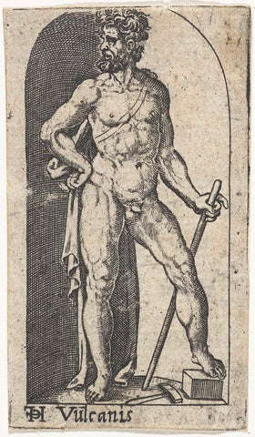 Vulcanus, Hans Collaert (I), 1530 - 1580 Canvas Print