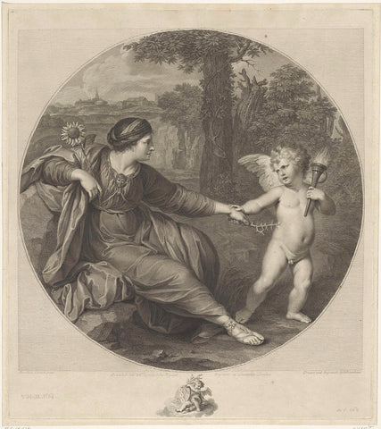 Clytia, Francesco Bartolozzi, 1772 Canvas Print