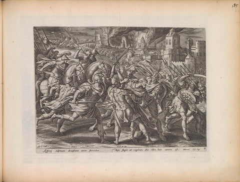 Capture of King Sedekia, Antonie Wierix (II), 1643 Canvas Print