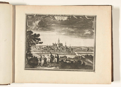 View of Bergen (Mons), 1726, anonymous, 1726 Canvas Print