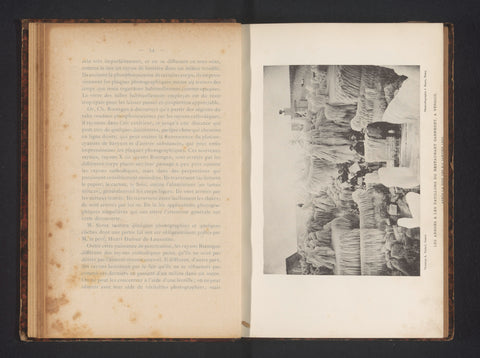 Group of men in a frozen pavilion, L. Tallard, c. 1896 Canvas Print